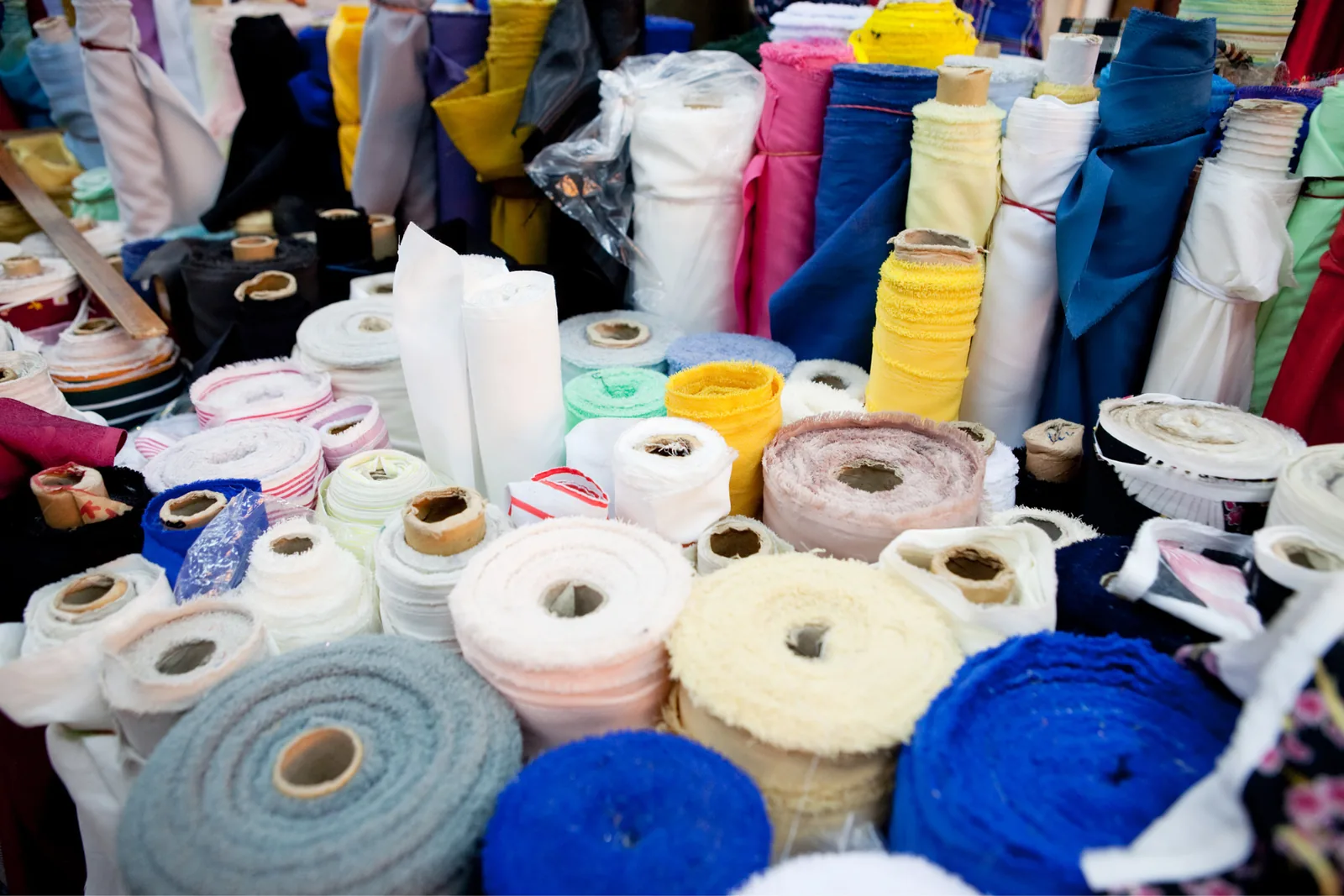 Material samples considered during product development